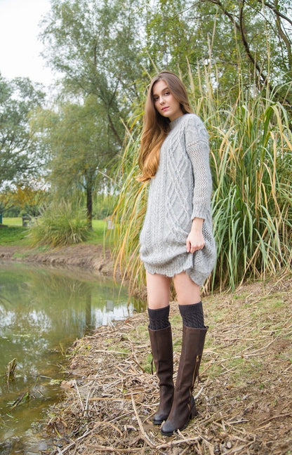 Boot Cuff Thick Short-Sleeved Thick Thick Bamboo Knit Wool Yarn Socks - 5