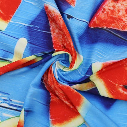 Creative Watermelon Printed Round Beach Mat
