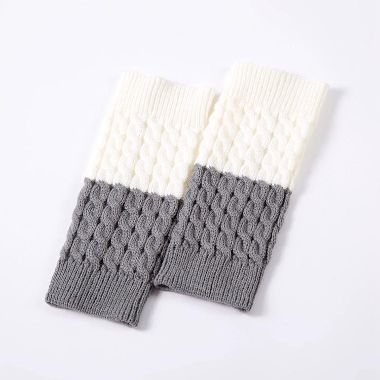 Boot Cuff Thick Short-Sleeved Thick Thick Bamboo Knit Wool Yarn Socks - 5