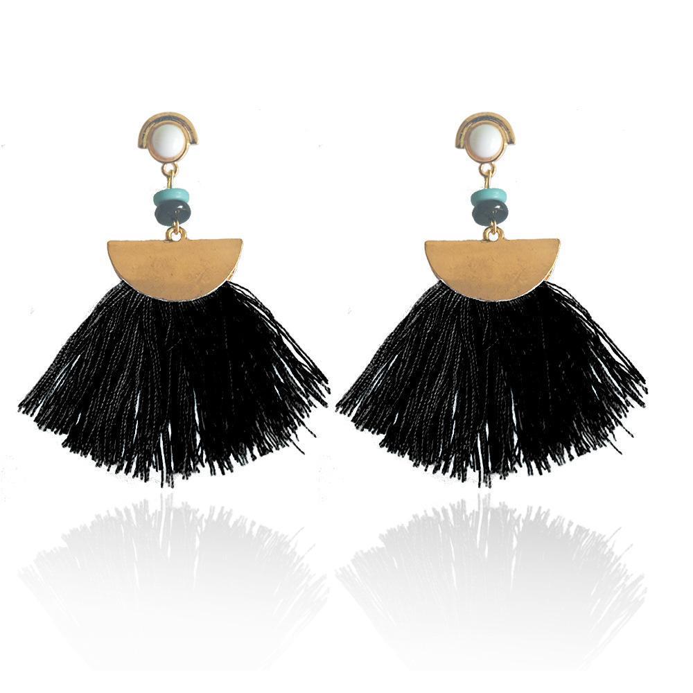 Bohemia Trend Fashion Rope Tassel Earring Vintage Design Party Xmas