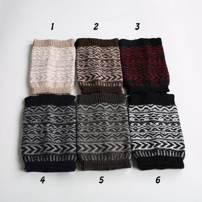 Boot Cuff Thick Short-Sleeved Thick Thick Bamboo Knit Wool Yarn Socks - 4