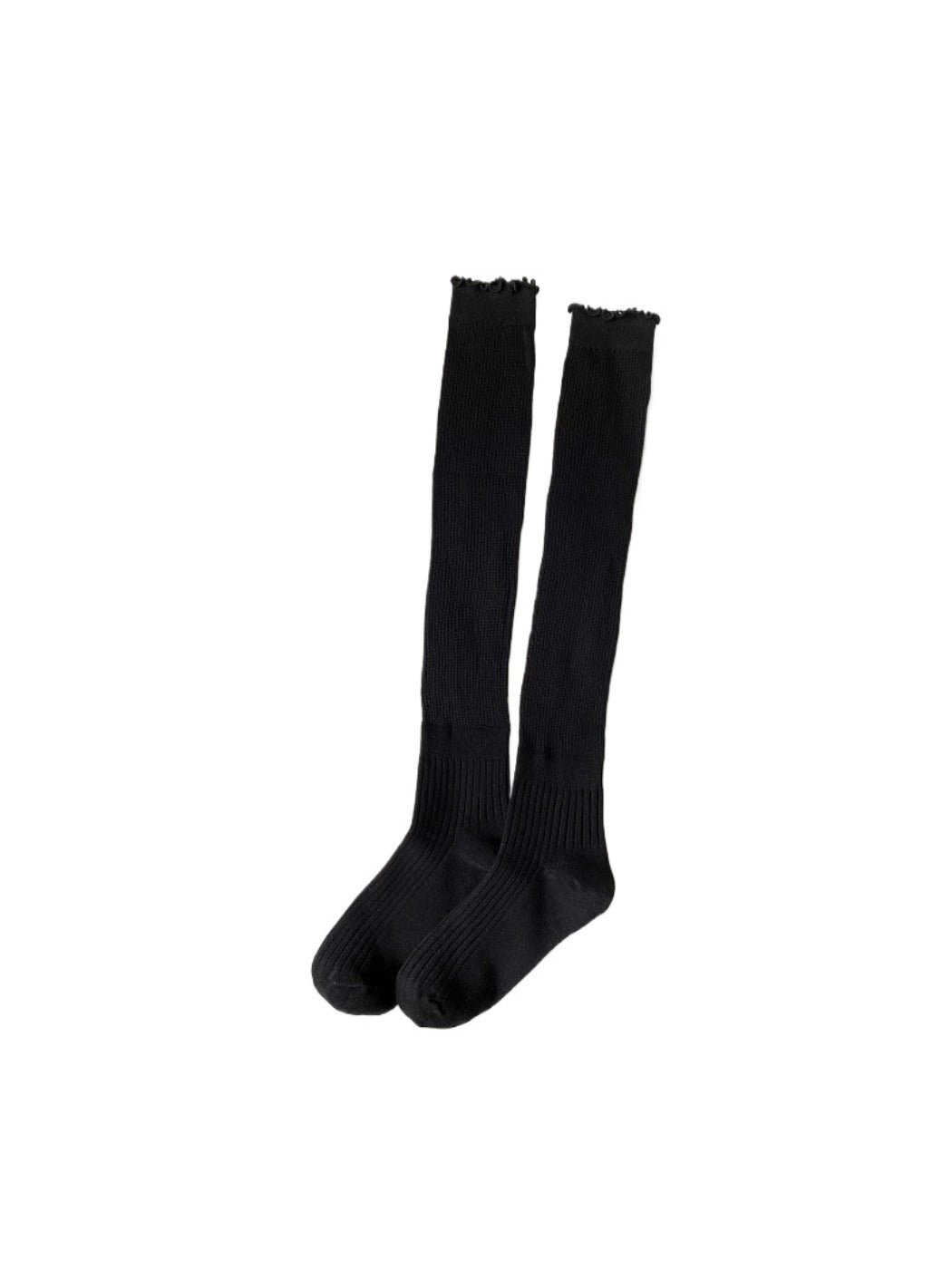 Rufia - Basic Ribbed Knee-High Socks for Women