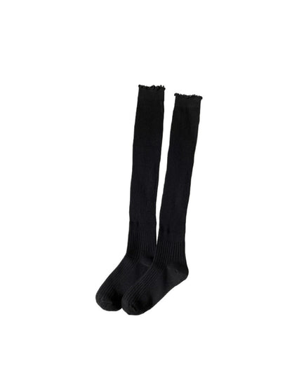 Rufia - Basic Ribbed Knee-High Socks for Women