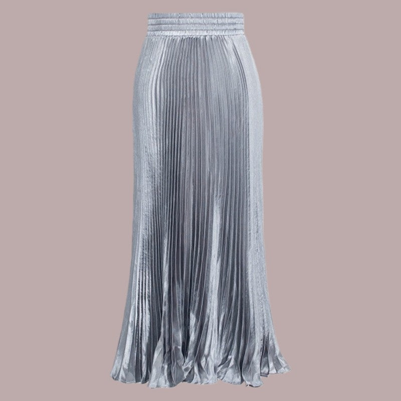 Long Accordion Pleated Skirt