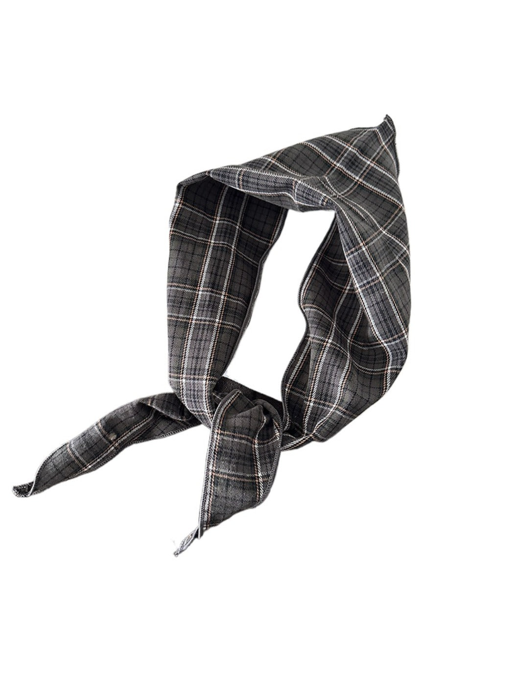 Scarvii - Retro Plaid Triangle Scarf