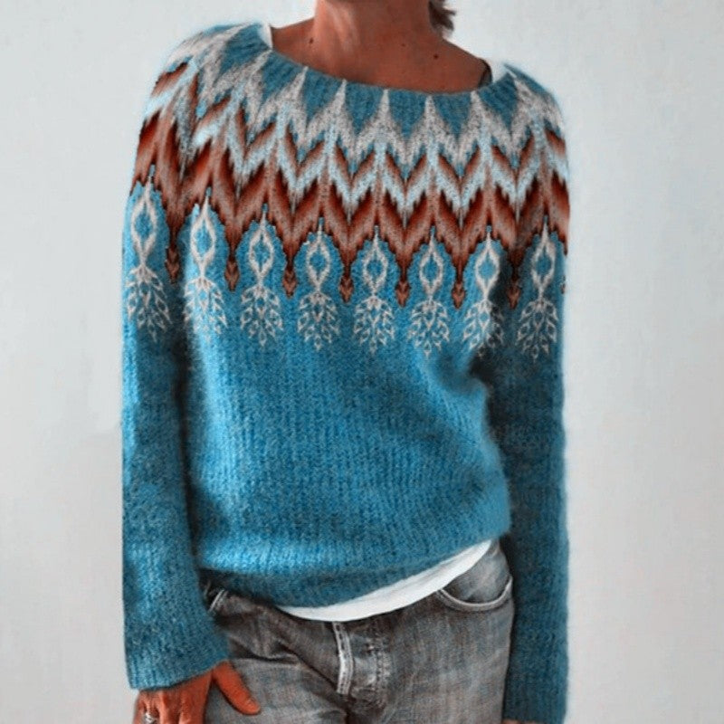 Color Block Knit Sweater