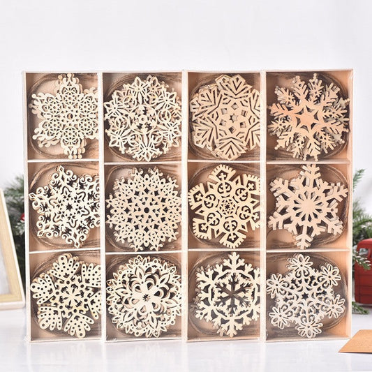 Christmas Wooden Candle Decorations