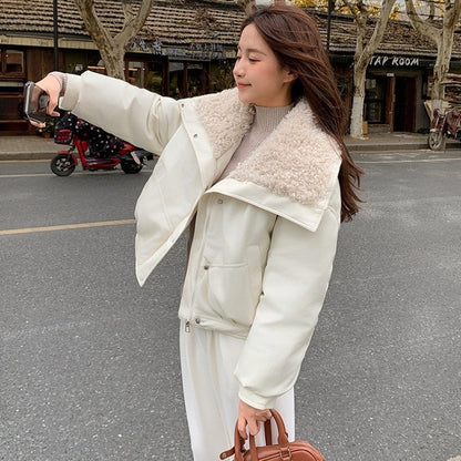 Short Fur Collar Cotton Jacket