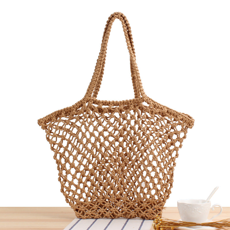 Crochet Market Bag Beach Vacation Net Bag
