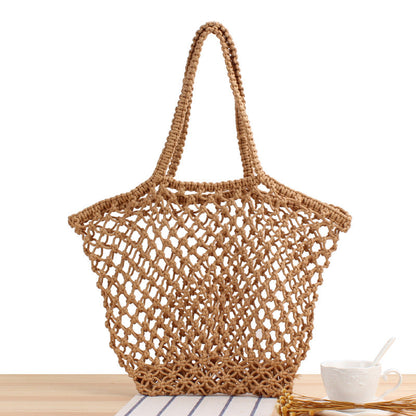 Crochet Market Bag Beach Vacation Net Bag