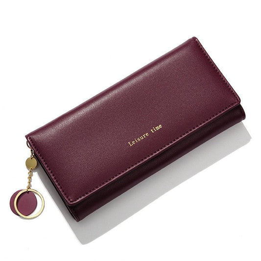 Solid Color Simple Foldable Wallet Clutch Bag