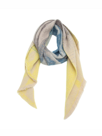 Fringed Keep Warm Plaid Shawl&Scarf