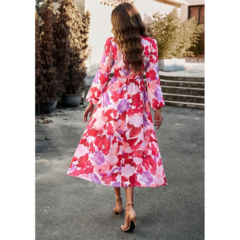 Bohemian Resort Casual Printed Long Skirt
