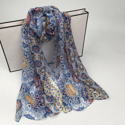 Scarvii - Boho Flowy Thin Scarf - Soft &amp; Breathable