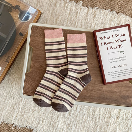 Rufia - Striped Women's Socks for Fall &amp; Winter