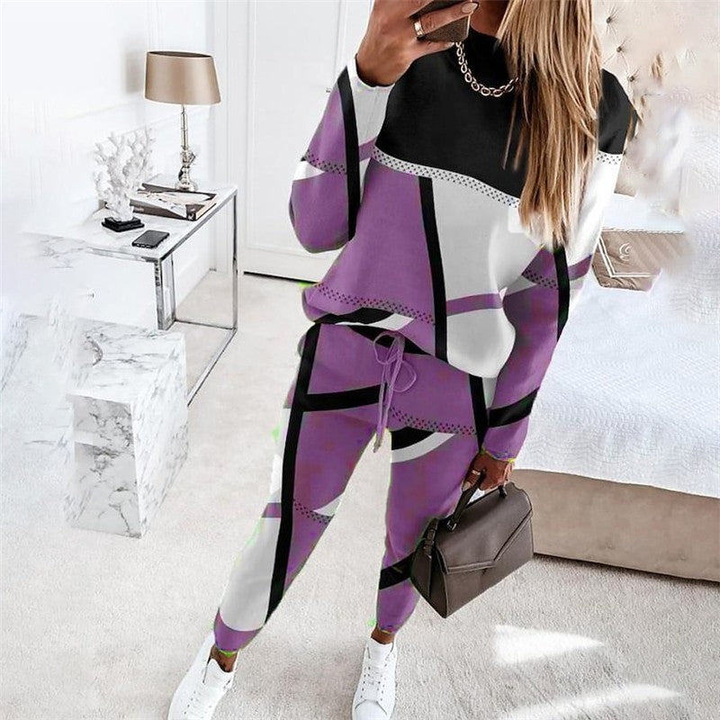 Printed Stretch Flared Leggings