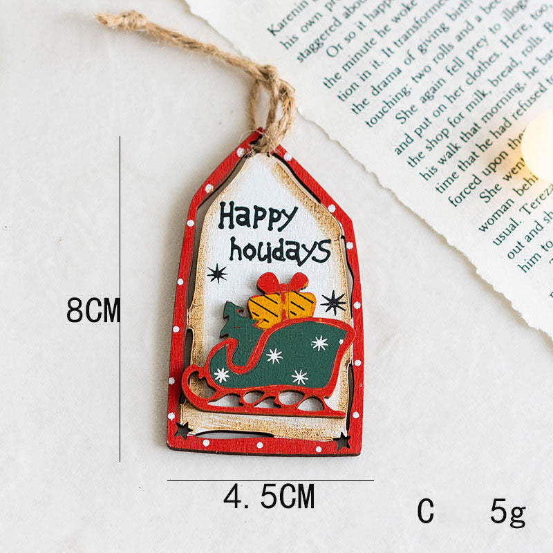 Cute Merry Christmas Tree Wall Hanging