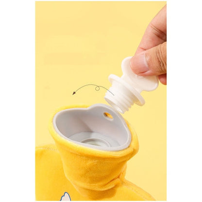 Cartoon Printed Infusing Water Fleece Cover Hot Water Bag