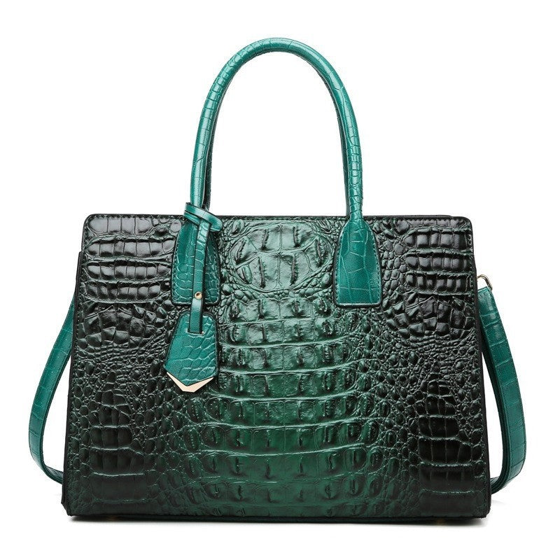 Large Capacity PU Leather Handbag Tote Shoulder Bag