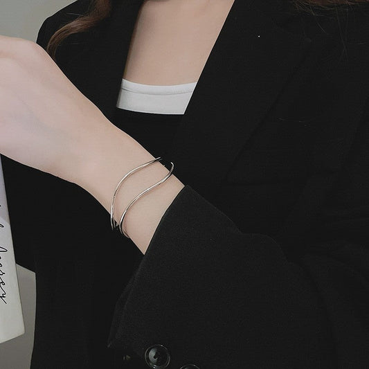 Metal Irregular Opening Bracelet