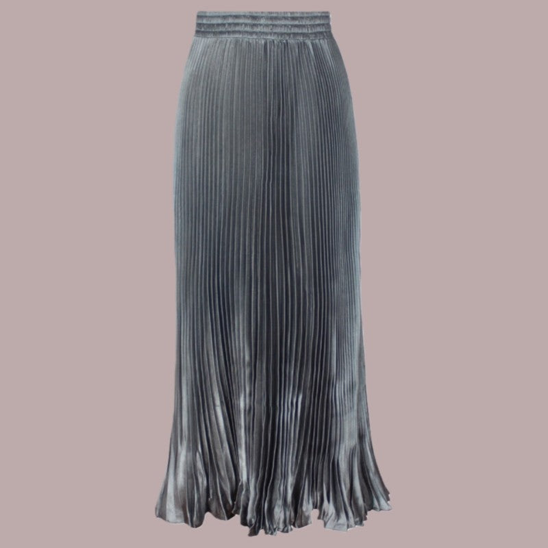 Long Accordion Pleated Skirt