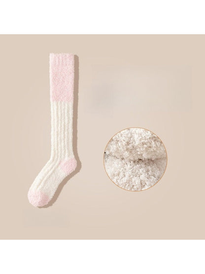Rufia - Cozy Coral Fleece Thermal Sleeping Socks