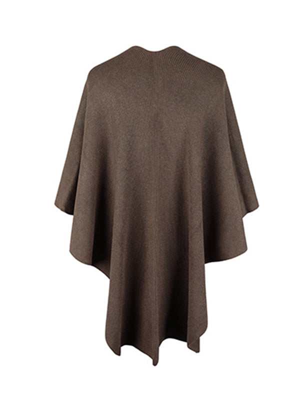 Casual Solid Color Hairball Shawl&Scarf