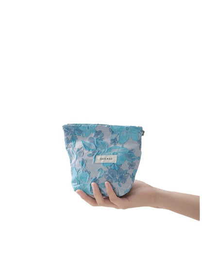 Cosbai - Coin Purse &amp; Cosmetic Bag with Floral Prints - 2 Sizes