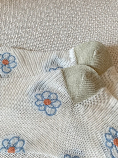 Rufia - Vintage Blue Crew Socks