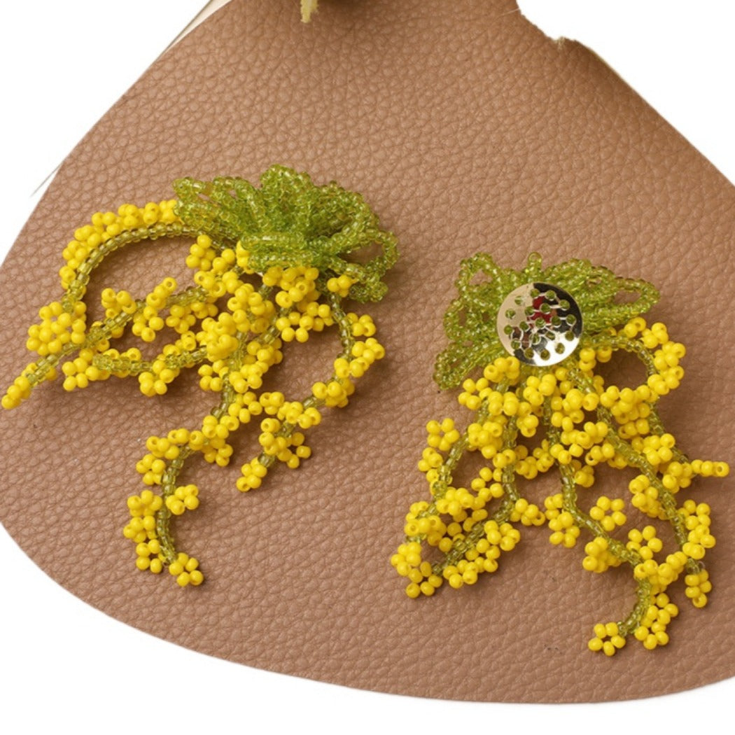 Earwish - Charming Beaded Flower Fringe Earrings - Summer &amp; Fresh