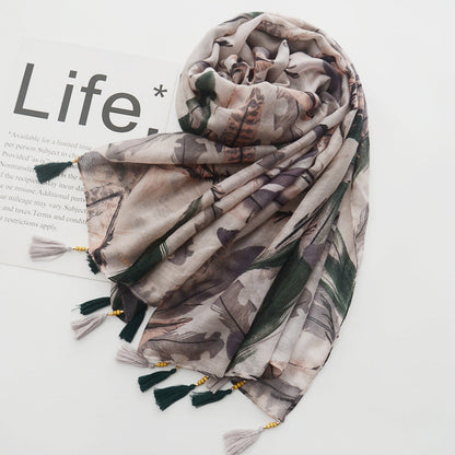 Scarvii - Boho Tassel Scarf 70.8"x35.4"