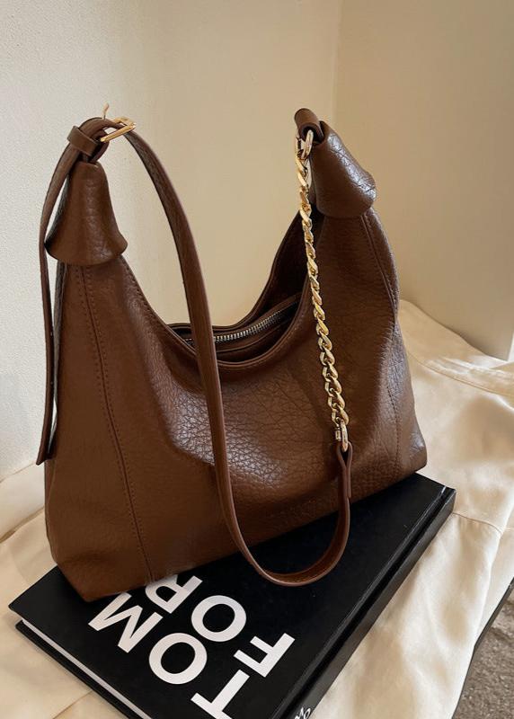 Hobo Bag Faux Leather Textured Finish
