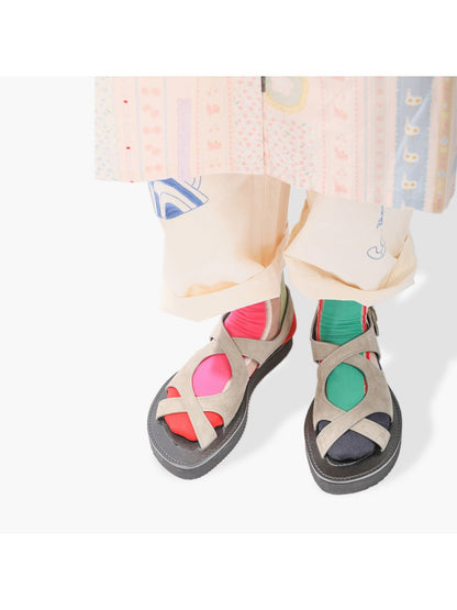 Rufia - Multi-color Knitted Short socks