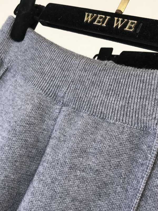 Simple Solid Color Empire Waisted Loose Pants