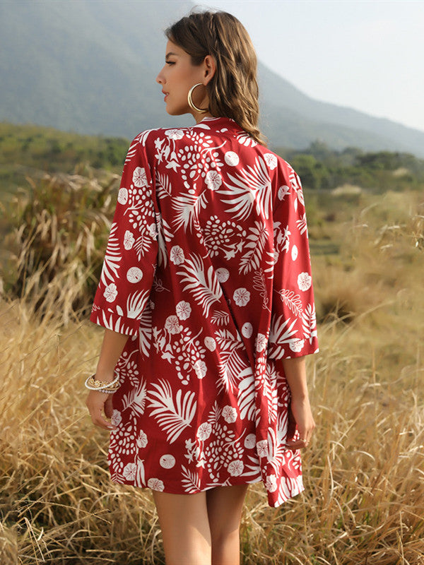 Women'S Beach Chiffon Jacket Outfitting Cardigan Outfitting Coat