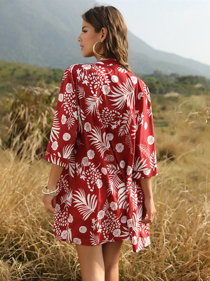 Women'S Beach Chiffon Jacket Outfitting Cardigan Outfitting Coat