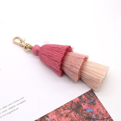 Koco - Handmade Cotton Rope Tassel Keychain