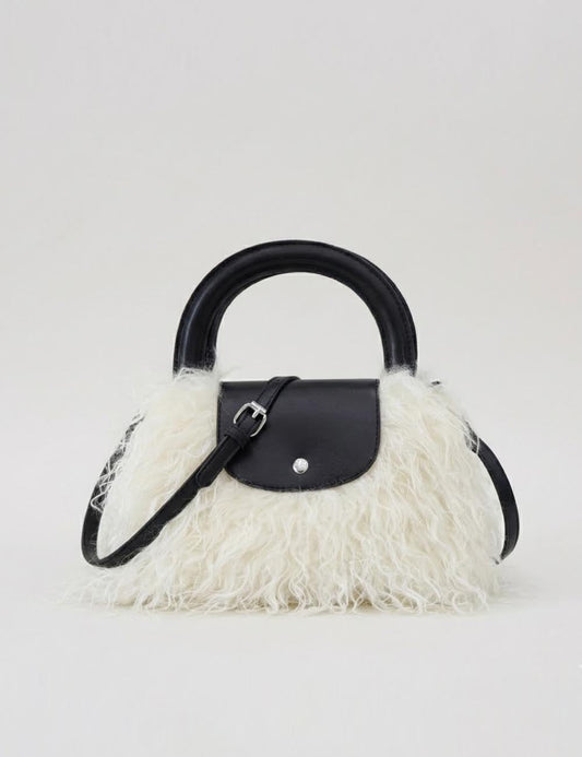 Trendy Fluffy Fur Tote Shoulder Bag