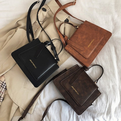 Plain Casual Wear-Resisting Sinple Square Bag