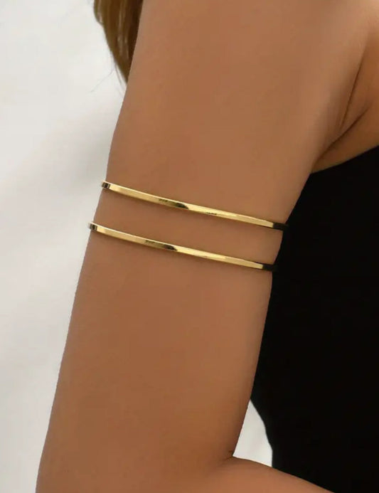 Simple Layered Open Arm Cuff