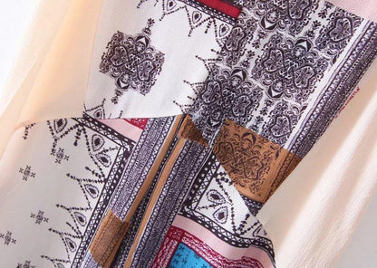 2018 Summer Print V Neck Sleeveless Wide Leg Pants Jumpsuit