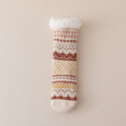 Rufia - Colorful Ethnic Pattern Towel Socks