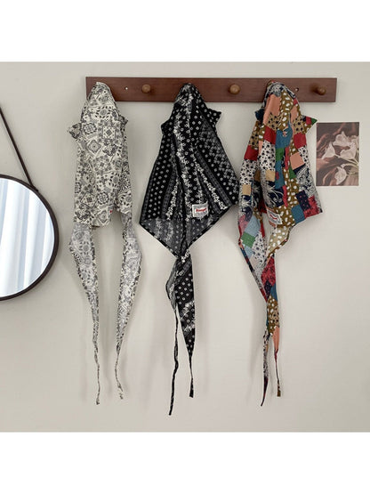 Haila - Fashion Print Hat-shaped Headscarf - Light &amp; Stylish