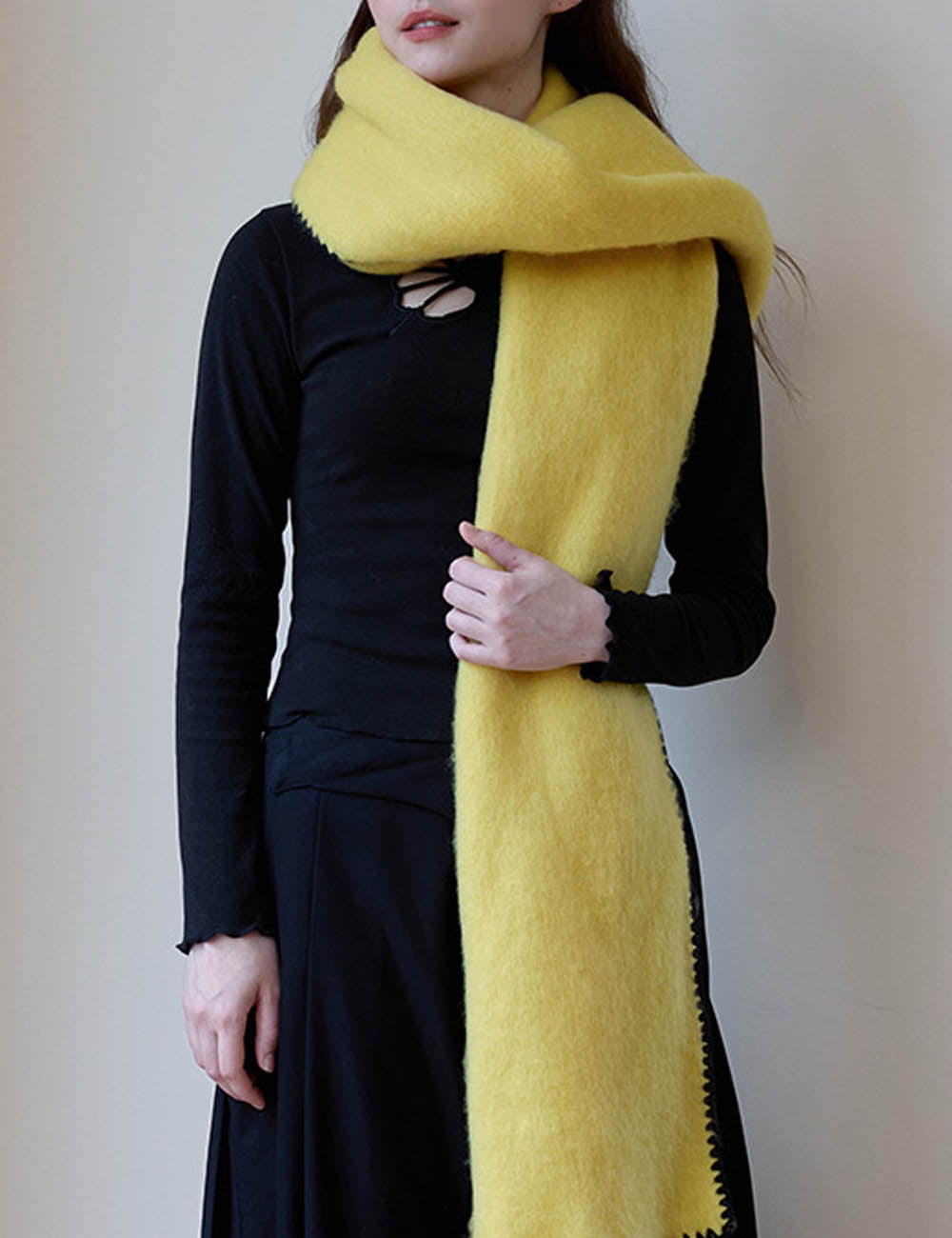 Soft Solid Color Thick Warm Scarf