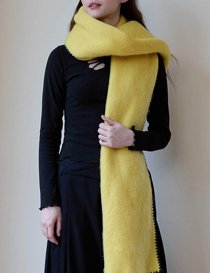 Soft Solid Color Thick Warm Scarf