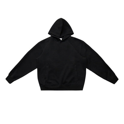 Solid Color Hooded Sweatshirt