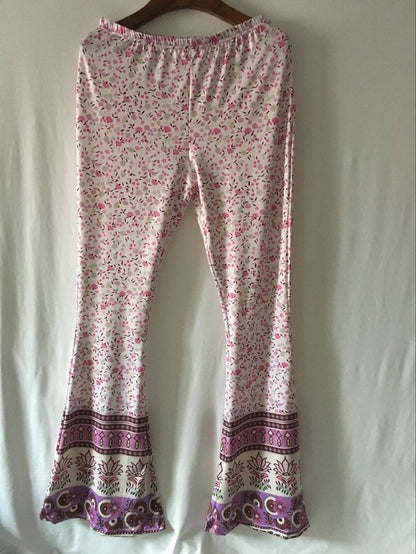 Sexy Snake Pattern Bell-Bottoms Casual Pants