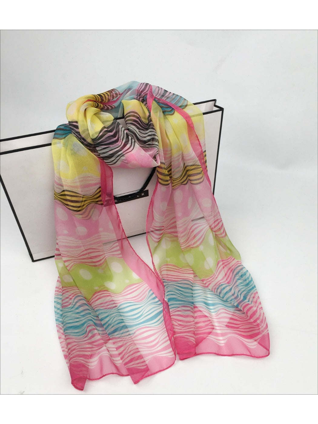 Scarvii - Lightweight Scarf with Polka Dot Patterns - Versatile &amp; All-Season