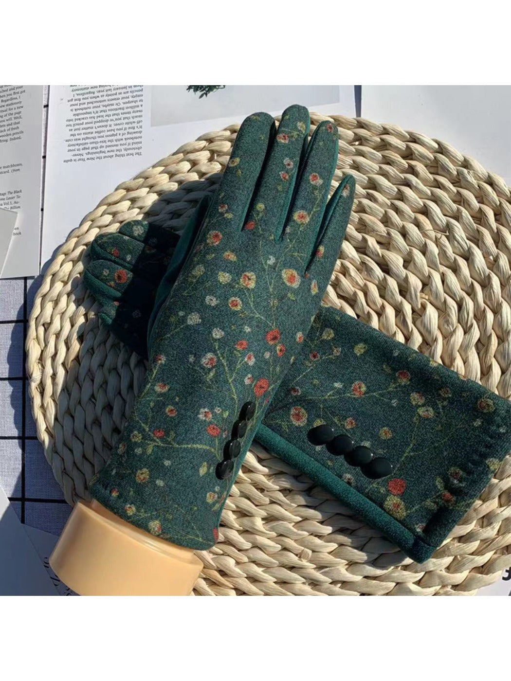 Gloving - Winter Floral Touchscreen Warm Gloves