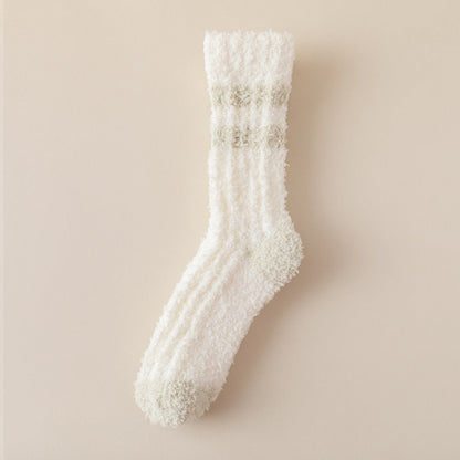 Rufia - Colorful Lace Pattern Towel Socks